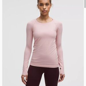 Lululemon Athletica Pink Long Sleeve swiftly tech strawberry milkshake size 6